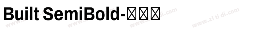 Built SemiBold字体转换